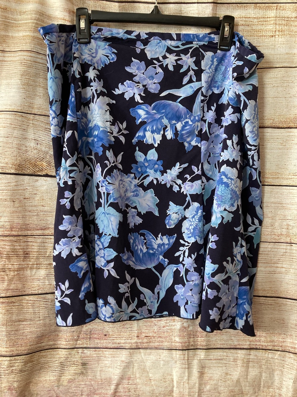 Navy floral skirt-Ladies 18-Norton McNaughton